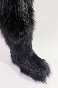 Fluffy Faux Fur Over The Knee Boot