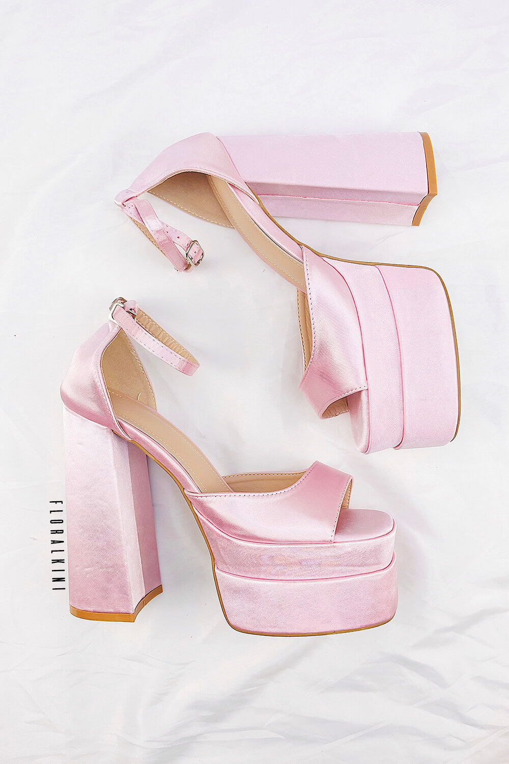 Pink shops peep toe