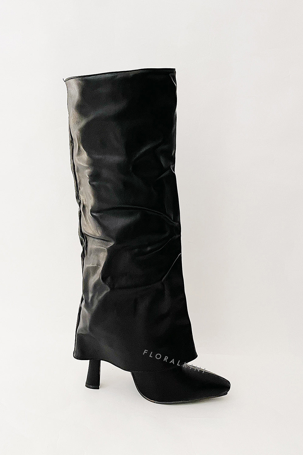 Wide fit clearance black leather boots