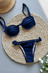 Underwire Knotted Bikini Set