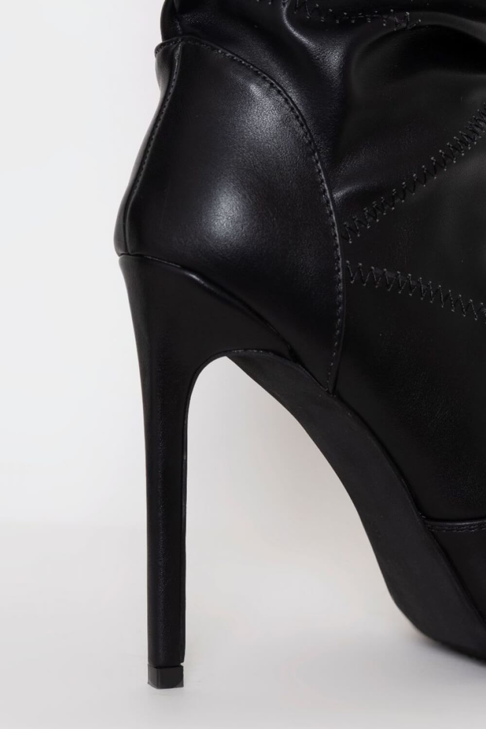 Achika belted peep toe cheap bootie