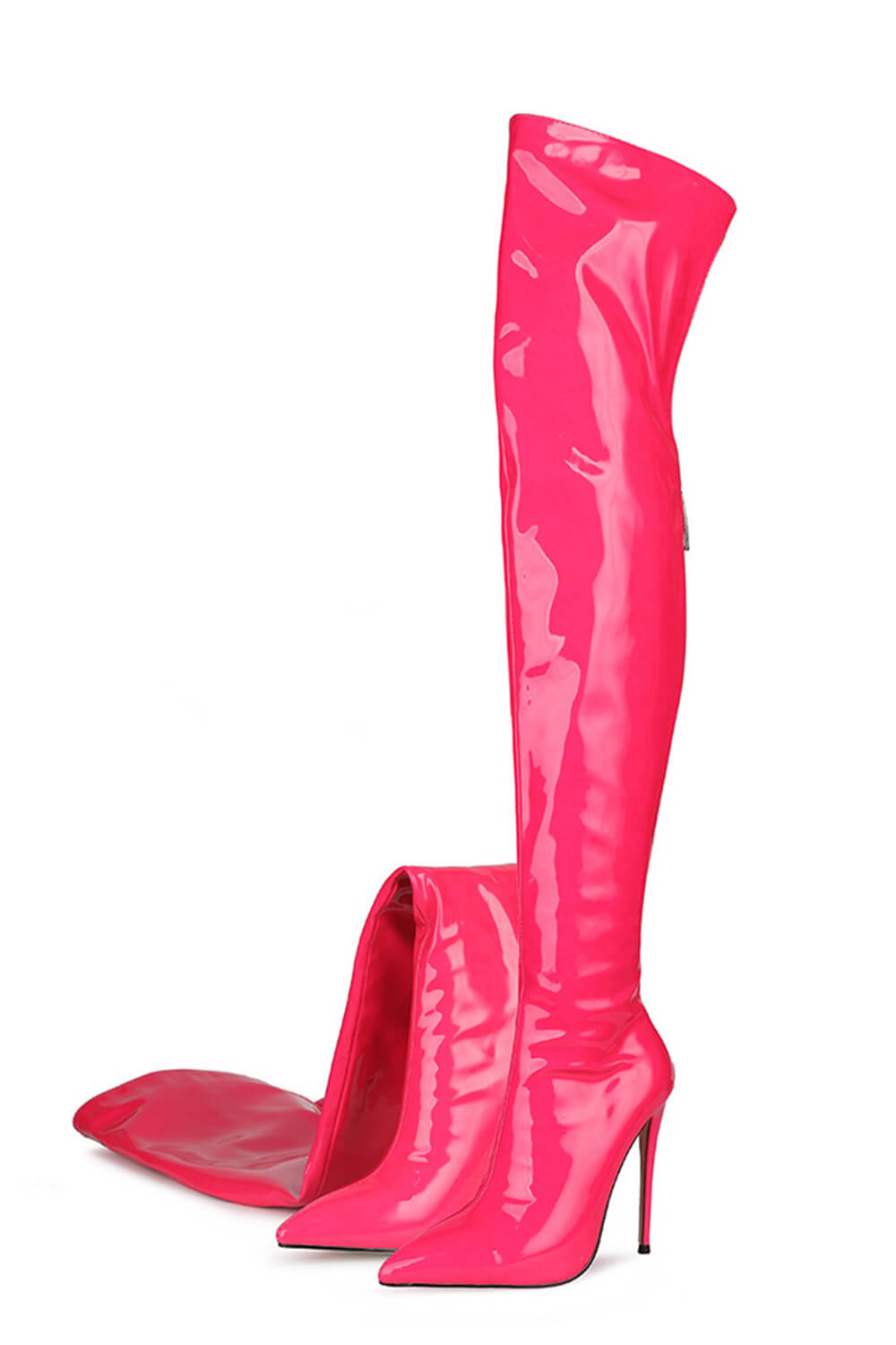 Fuchsia thigh high boots deals