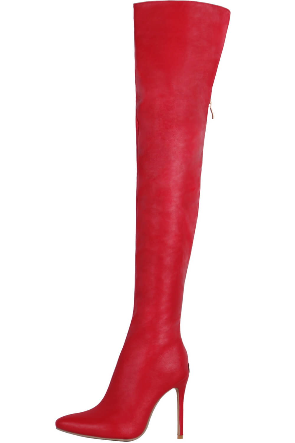 Red thigh sales high boot covers