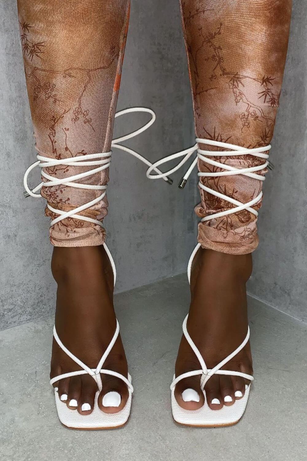 Light Nude Heels - High Heel Sandals - Lace Up Heels - Lulus